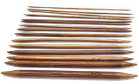 Agujas de Punto Doméstico de Carbonoizado Bambú Doble Punta 75Pcs Herramienta de Tejido para Bordado Perfecto para Manualidades y Costura - details 2