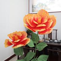 Flor de Magnolia simulada 3D, 30/50CM, flor de simulación de espuma colorida, paisaje de centro comercial, decoración de boda, flor simulada - details 11