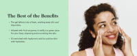 face wash for women with hyaluronic acid, fruit enzyme exfoliant to hydrate and cleanse skin