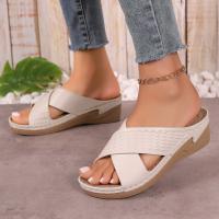 zapatos de zapatilla de tacón de cuña de verano para mujer - details 6