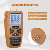 Medidor de humedad Digital de mano, Detector de humedad de madera, higrómetro LCD, medición de humedad para madera, papel de bambú, Herbal - details 3