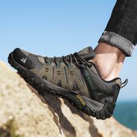 Zapatos de Senderismo para Hombres HikeUp Zapatillas Tácticas de Cuero de Ante - details 16