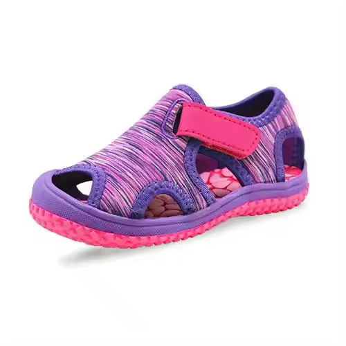 Bebés de verano, sandalias de playa para niños, suela suave unisex antideslizante para niñas, zapatos anticolisión para exteriores para niños - 1