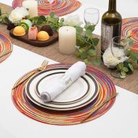 Manteles de Cocina de Disfraz de Brazo 6PCS Tapetes Redondos Beige para Mesa de Comedor - details 9