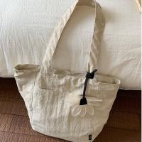 Bolso de hombro de nailon de estilo coreano informal, bolso de mano ligero impermeable, bolso de mano de gran capacidad de Color sólido, bolso de viaje - details 12