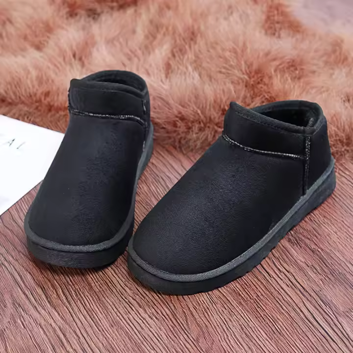 Botas de nieve para hombre, zapatos de algodón para exteriores, zapatilla de algodón con aislamiento de felpa, zapatos de ocio para parejas, botas de felpa para mujer, zapato masculino - 1