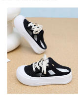 Zapatos de las mujeres 2025 verano nuevo transpirable casual tela zapatos de las mujeres de suela suave de moda versátil de las mujeres de la mitad de arrastre resistente al desgaste zapatos individuales - details 27