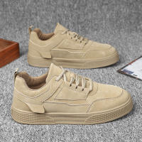 Zapatos Blancos Planos Para Hombre, Zapatos Deportivos Casuales - details 5