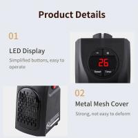 Calefactor de Habitación Eléctrico 400W Mini Portátil para Hogar Calentador de Pared Radiador para Invierno Oficina - details 1