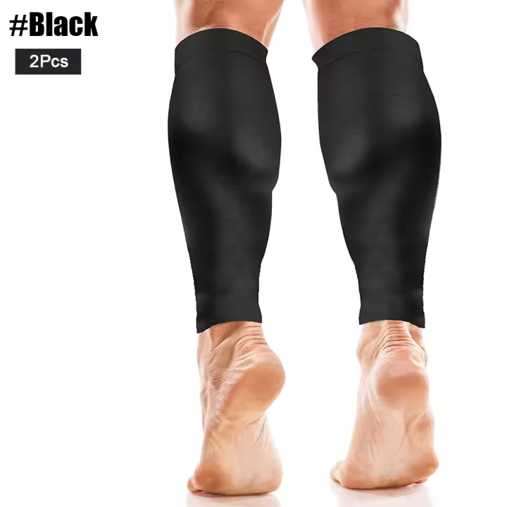 1Pair Sport Calf Compression Sleeves Calf Cramp Shin Splint Support Leg Compression Sock Men Women Leg Pain Relief, Running,Work - 1