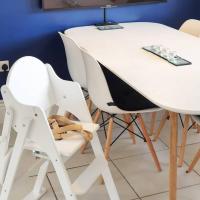 Trona Plegable de Madera, Natural, Silla alta para bebé y niño pequeño, Preensamblada, Elegante, Práctica y Ahorro de Espacio - details 13