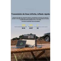 Infladores de neumáticos, compresores de aire portátiles, bombas de neumáticos sin cable de 150 PSI, bombas de aire para coches, motos, bicicletas, balón con manómetro y luces LED - details 10