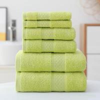 Juego de toallas de algodón suave y altamente absorbente, 3 piezas, incluye toalla de baño y 1 toalla de lavado para el baño del hogar - details 3