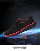 Zapatillas de deporte para hombre, ligeras, transpirables, de punto de malla, zapatos para caminar para mujer, zapatos casuales con cordones unisex - details 1