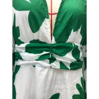 Verde 2025 Verano de Cinturón Temperamento Alto Commuter Manga Gran Empresa Interior Vestidos con Cuello en V - details 2