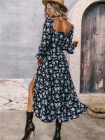 Elegante Vestido Maxi de Temporada Floral Estilo Boho Chic para Mujeres - details 8