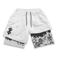 Pantalones Cortos de Entrenamiento Berserk con Estampado de Calavera Secado Rápido, Elástico, Con Pocetas para Hombres Ropa Activa de Verano - details 9