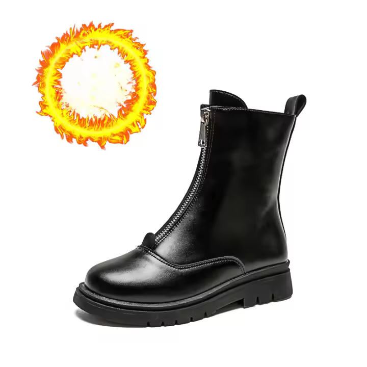 Nuevos botines de forro polar para niños desfile de princesas botas individuales - 1