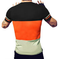 Camiseta de manga corta para hombre, ropa de calle informal de retales, Hip Hop, M-5XL, novedad de verano, 2024 - details 9