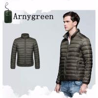 Chaqueta de plumón ultraligera para hombre, cortavientos de plumas, abrigo ligero portátil y cálido - details 8