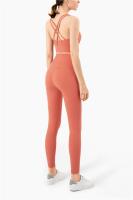 Top de Yoga Transpirable ZHUMU GYM Top de Deportiva de Verano con Espalda Cruzada para Mujeres - details 11