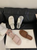 Diseño sentido nicho zapatillas plateadas de fondo plano zapatos de mujer ropa de verano junto al mar zapatillas frescas moda casual zapatos de playa - details 14