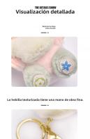Colgante de bolsa, decoración colgante de peluche, cadena para mochila, llavero de coche - details 5