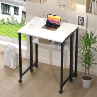Escritorio Plegable Pequeño Estante de Almacenamiento con Ruedas Montaje Fácil - details 58