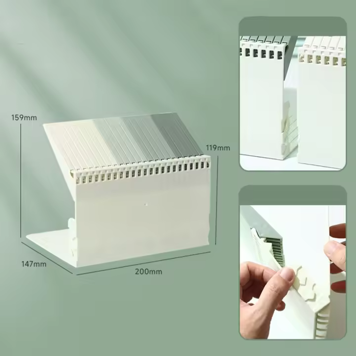 Sujetalibros Simple con tecla de Piano de Color degradado, soporte para libros de órgano para el hogar y la Oficina de alta calidad, estantería gruesa para libros - 1