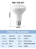 Bombillas LED Ahorradoras de Energía Luz Cálida Blanca No Parpadeante 5Pcs Halógenos - details 2