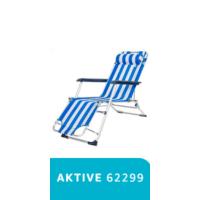 Tumbona plegable de playa Reclinable en 3 posiciones, 188x58x30 cm, peso máximo 110 kg - details 6