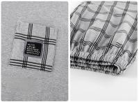 Pijamas con estampado a rayas para hombre, ropa de dormir de algodón peinado con cuello redondo, talla grande, a la moda, Y2k, otoño e invierno, 2024 - details 19