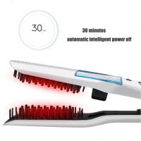 Professional Steam Straightener Brush Salon Wet Dry Fast Ionic Steampod Flat Iron Hair Straightener - details 7