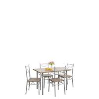 Juego de Mesa de Comedor de Cocina Blanca con 4 Sillas Durable 110x70cm Mesa y 4 sillas de Cocina Comedor - details 10