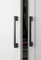 KAK-Negros tiradores mueble cocina con tornillos, tiradores para muebles de aleación de aluminio para armario de cocina y almacenamiento, Distancia entre agujeros 96mm/128mm - details 5