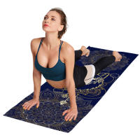 Training Mat Yoga Towel with Printed Absorbent Microfiber Long Yoga Mat Towel for Hot Yoga Pilates & Fitness - details 4