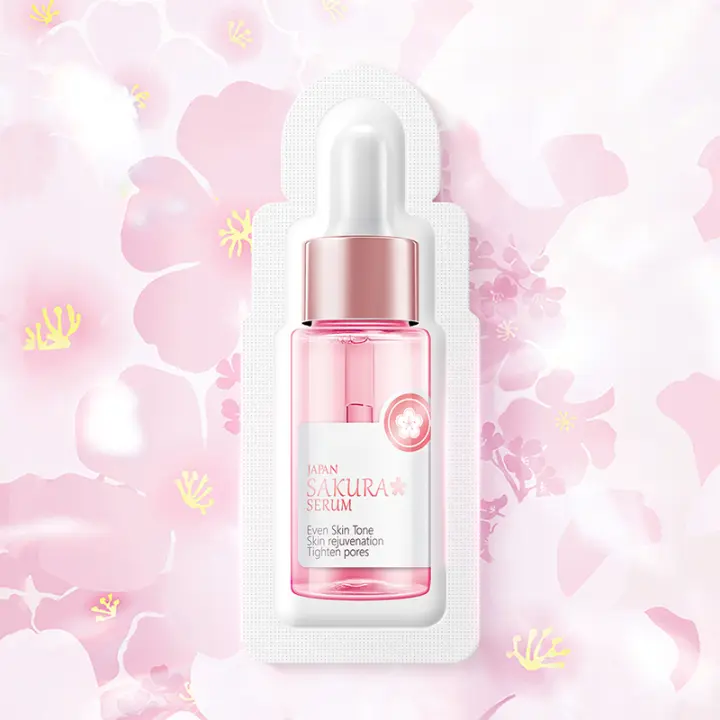 Suero facial blanqueador Sakura, antienvejecimiento, líneas finas, aprieta los poros, mejora el pigmento de melanina, crema hidratante opaca, ilumina el cuidado de la piel - 1