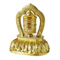 Buddhist Prayer Wheel Car Interior Ornament Accessories Solar Decoration