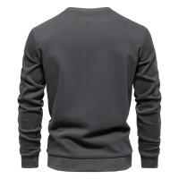 Sudaderas con cuello redondo de mezcla de algodón para hombre Patckwork, sudadera deportiva informal de moda con cuello redondo para hombre - details 5