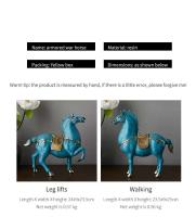 Escultura de caballo, accesorios para el hogar, decoración de sala de estar de estilo chino, estatua Dengshui, decoración de oficina, regalos de inauguración de la casa - details 14