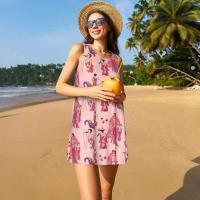 Vestido veraniego suelto personalizado H-Fine e Album S-Styles con estampado de bolsillo, vestido sin mangas para mujer para vacaciones en la playa - details 101