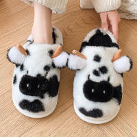 Pantuflas De Algodón Con Punto Para Mujer Invierno Pantuflas De Interior Cálidas Con Suela Gruesa Y Peluche Cierre Pull on Talla Verdadera - details 10