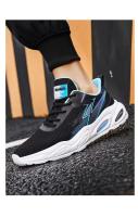 Zapatos De Hombre antideslizantes transpirables De malla De verano De tiro alto con logotipo De marca, Zapatos deportivos informales para correr para Hombre - details 12