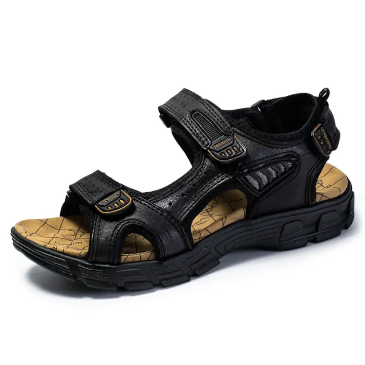 Sandalias atléticas con punta abierta para hombre, sandalias antideslizantes para exteriores, ligeras, deportivas, informales, para playa - 1