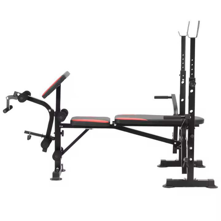 SucceBuy Banco de pesas, banco de ejercicios para sentarse de 660 libras, multifuncional ajustable para entrenamientos de cuerpo completo en casa - 1
