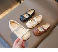 Zapatos de cuero para niñas, calzado de estilo coreano con fondo suave y pajarita, planos versátiles y elegantes, novedad de otoño, 2024 - details 2
