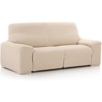 Sofá Relax 3 Plazas con 2 Patas Vega, Marfil. Funda para sofá reclinable. Ajuste, Fácil de Colocar y Lavar - details 3