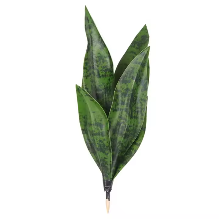 Artesanía para decoración del hogar, arreglo Floral, hierba de Orquídea, planta de serpiente ArtifIcial, verde realista, Sansevieria, Trifasciata, Prain - 1