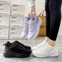 Nuevos zapatos deportivos de fitness de malla tejida con cordones verdes para caminar para mujer 35-42 #   marca de gran tamaño conocida - details 6