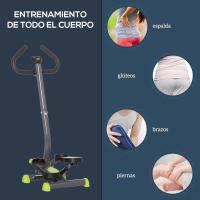 Máquina de Step Stepper Fitness en Casa para Escaleras con Pantalla LCD Manillar y Pedales Antideslizantes Equipo de Ejercicio para Gimnasio Oficina 55x44x108 cm - details 14